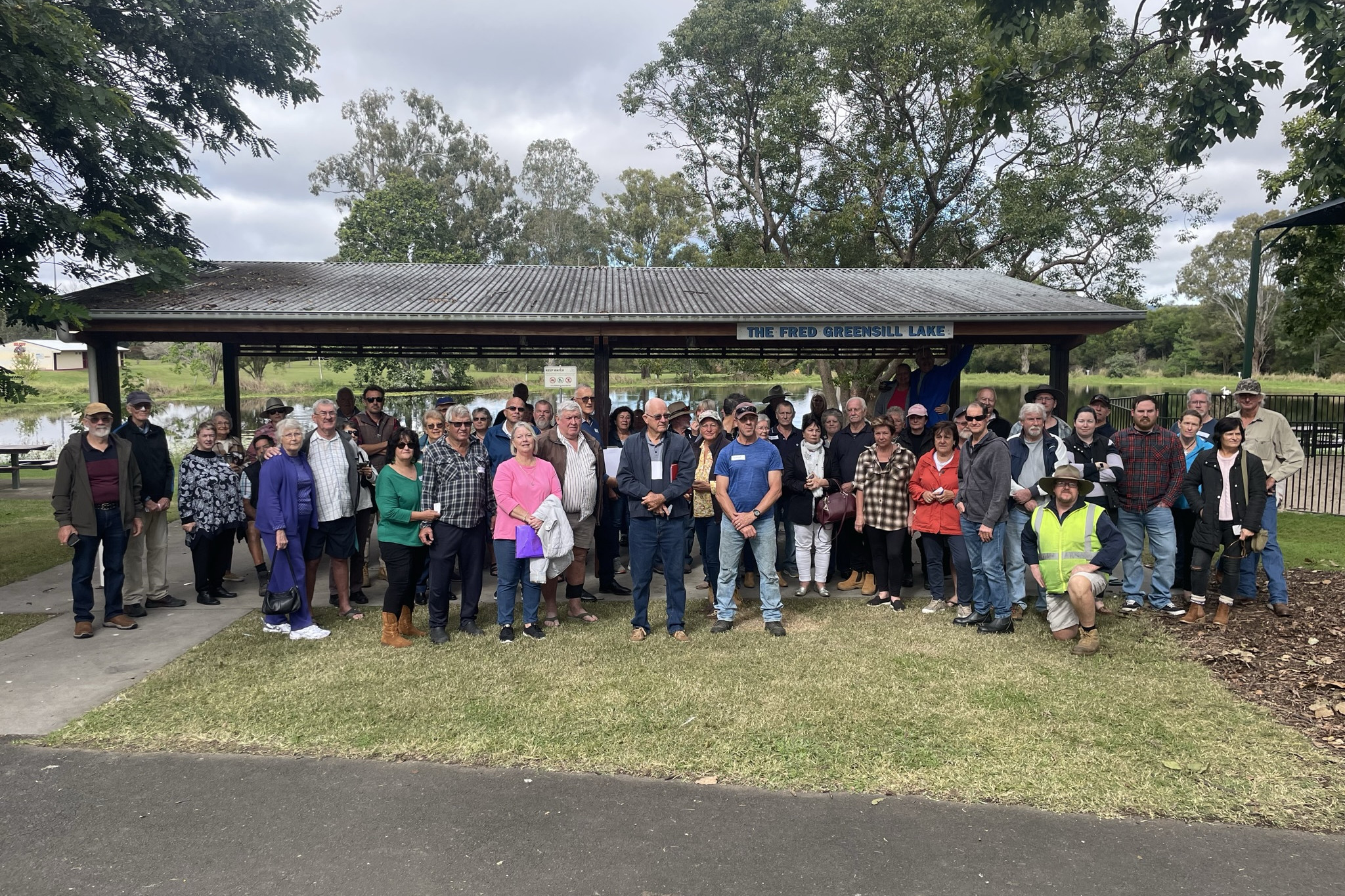 Residents gathered in Yowie Park on May 26 to discuss how to fight the development proposal.