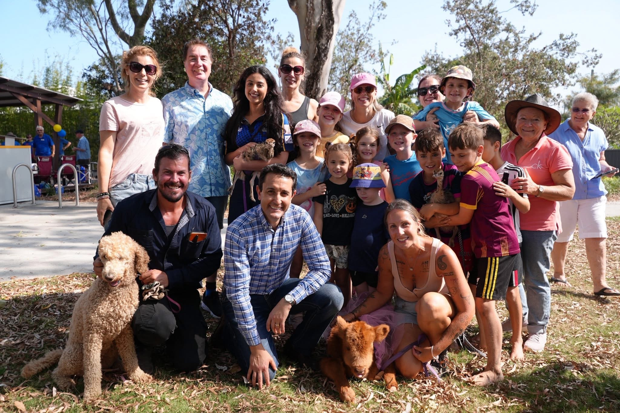 Ariana Doolan MP and Premier David Crisafulli at community BBQ. Photo supplied