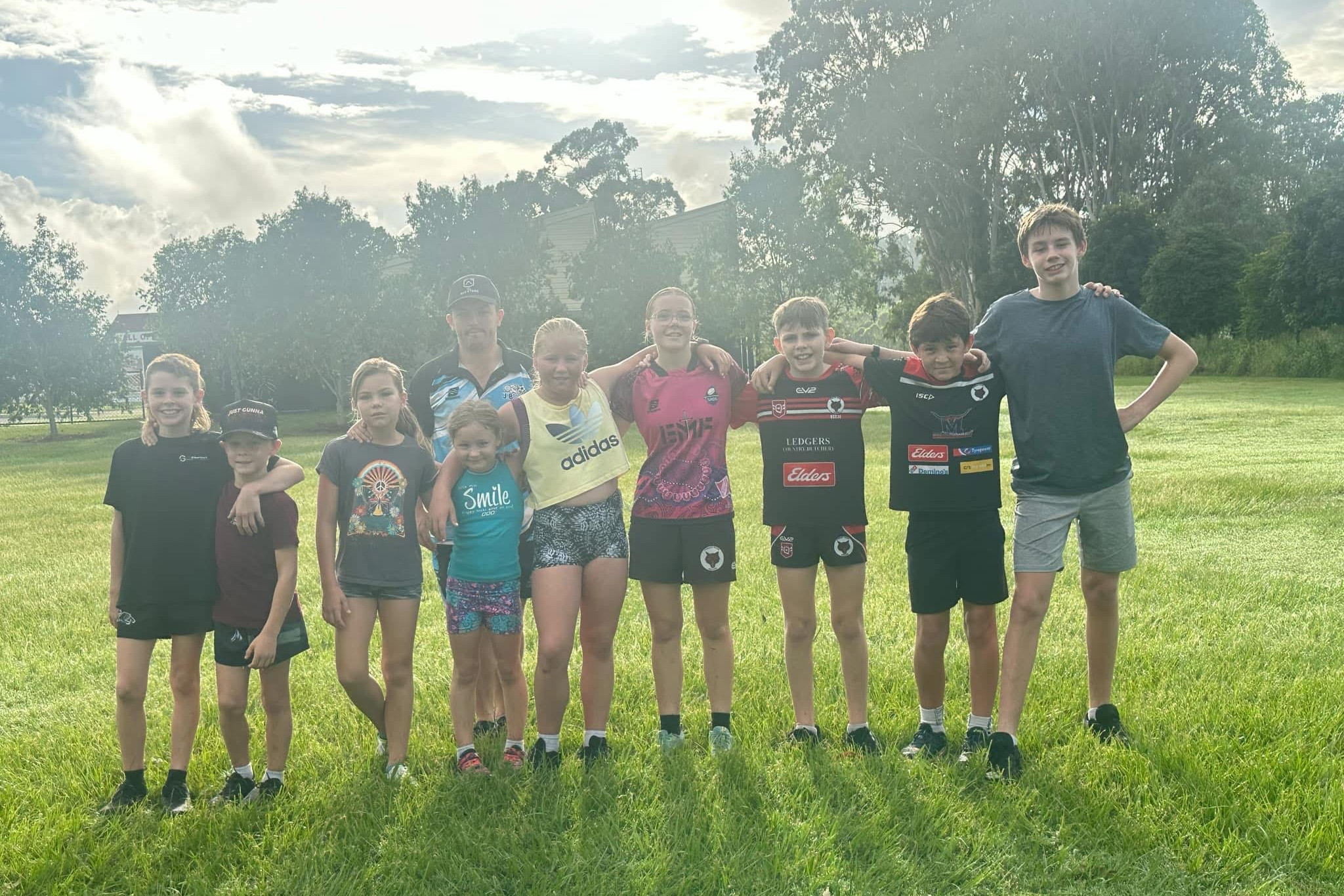 Kilcoy children involved in JB Sporting Services cross country program.