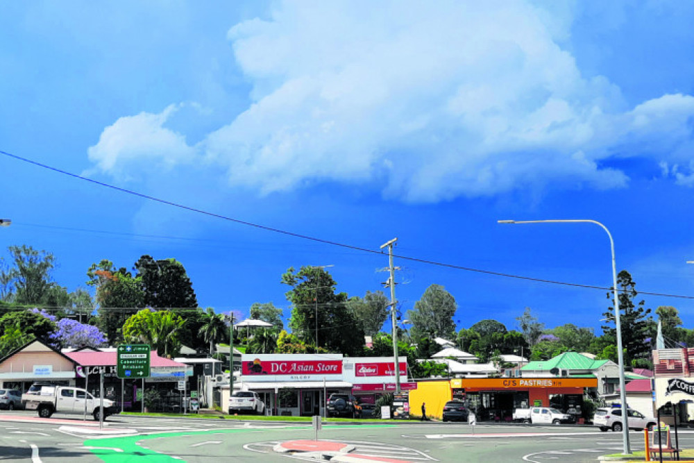 Storm clouds build over Jimna, and extend south towards Kilcoy