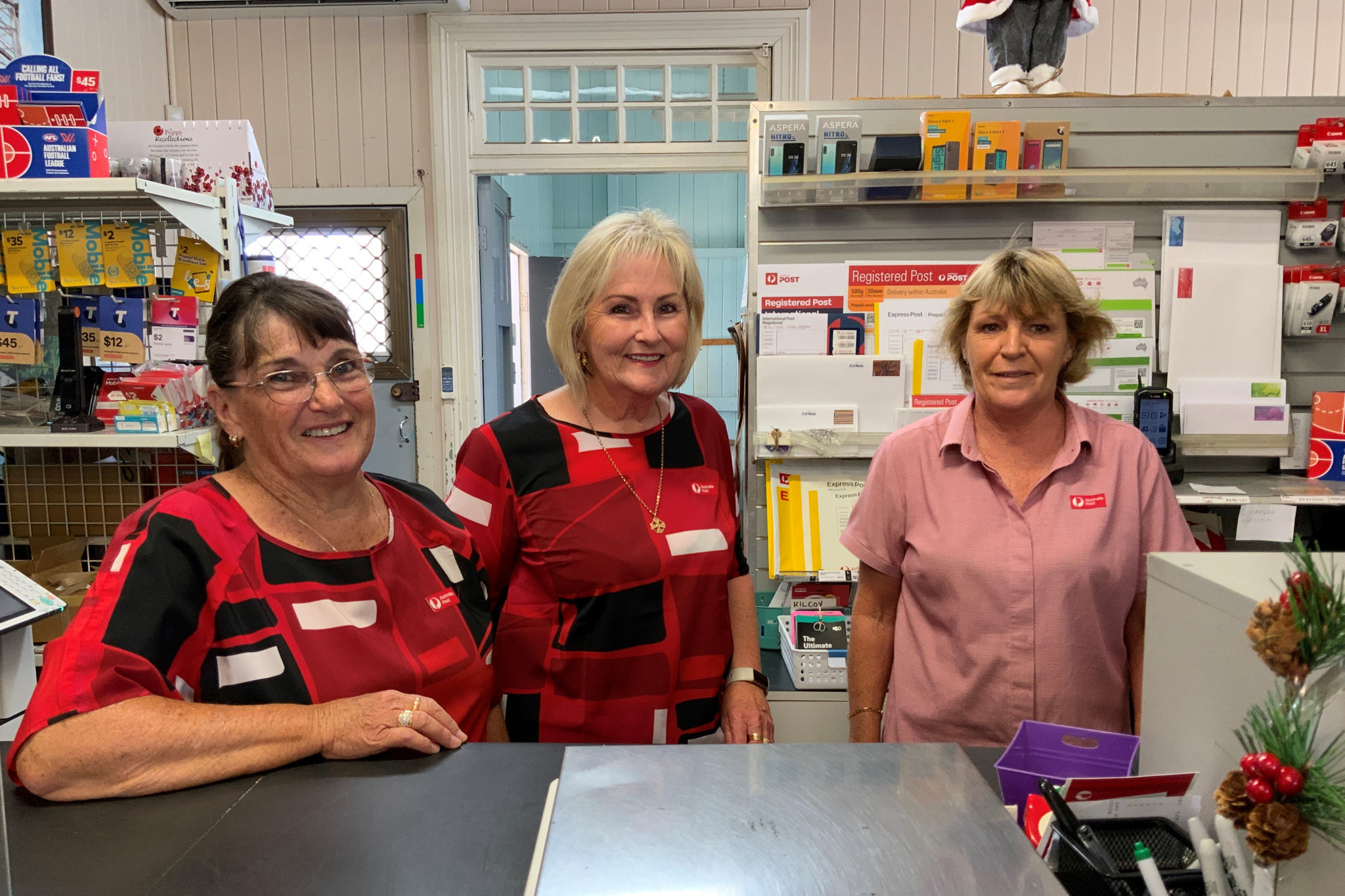 Lyn Pratt, Cath Worgan and Janine Porter are serving the needs of the community at the Kilcoy Post Office, after a recent change in ownership.