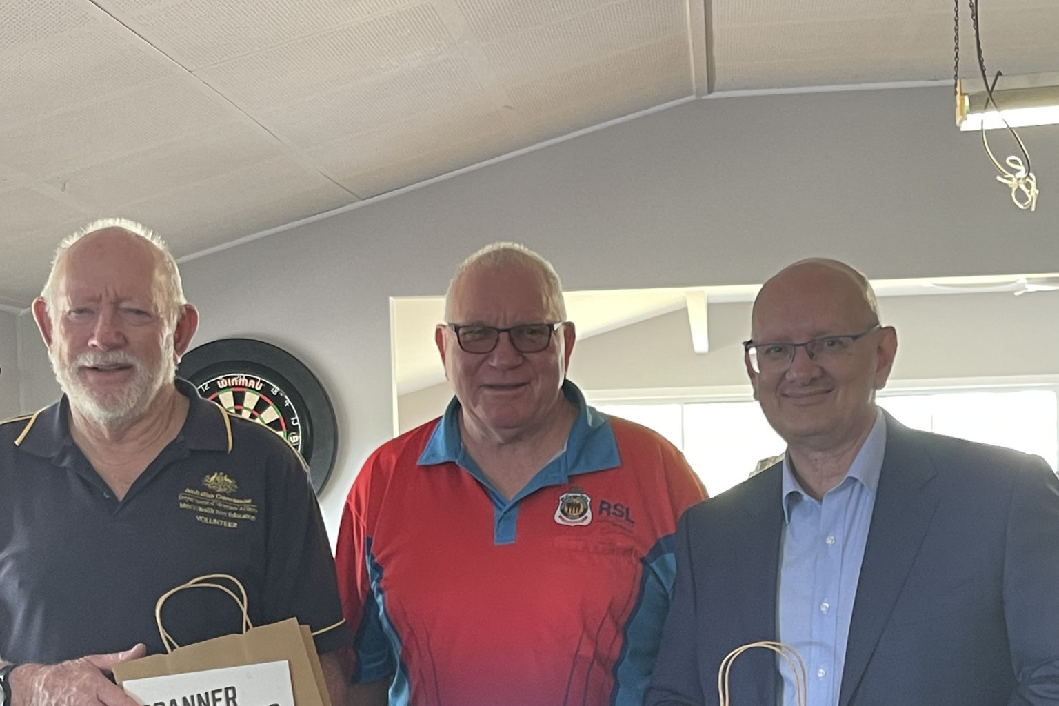 Shayne Neumann MP with members of the Kilcoy RSL Sub Branch.
