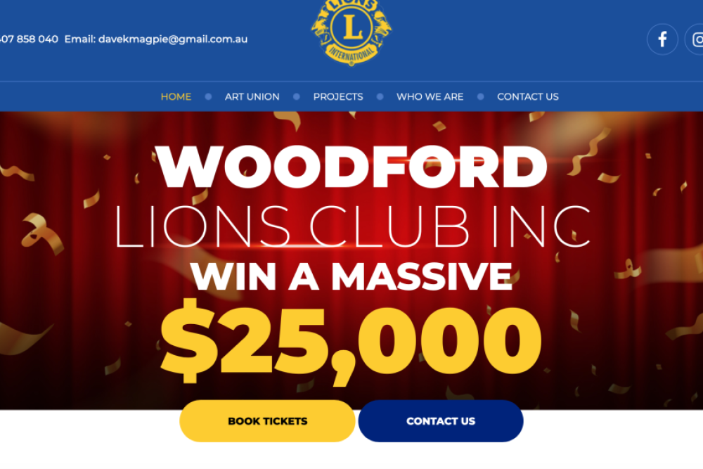 The new Woodford Lions Club website makes it easier for the community to find out more about how the club is helping the community and how others can get involved.
