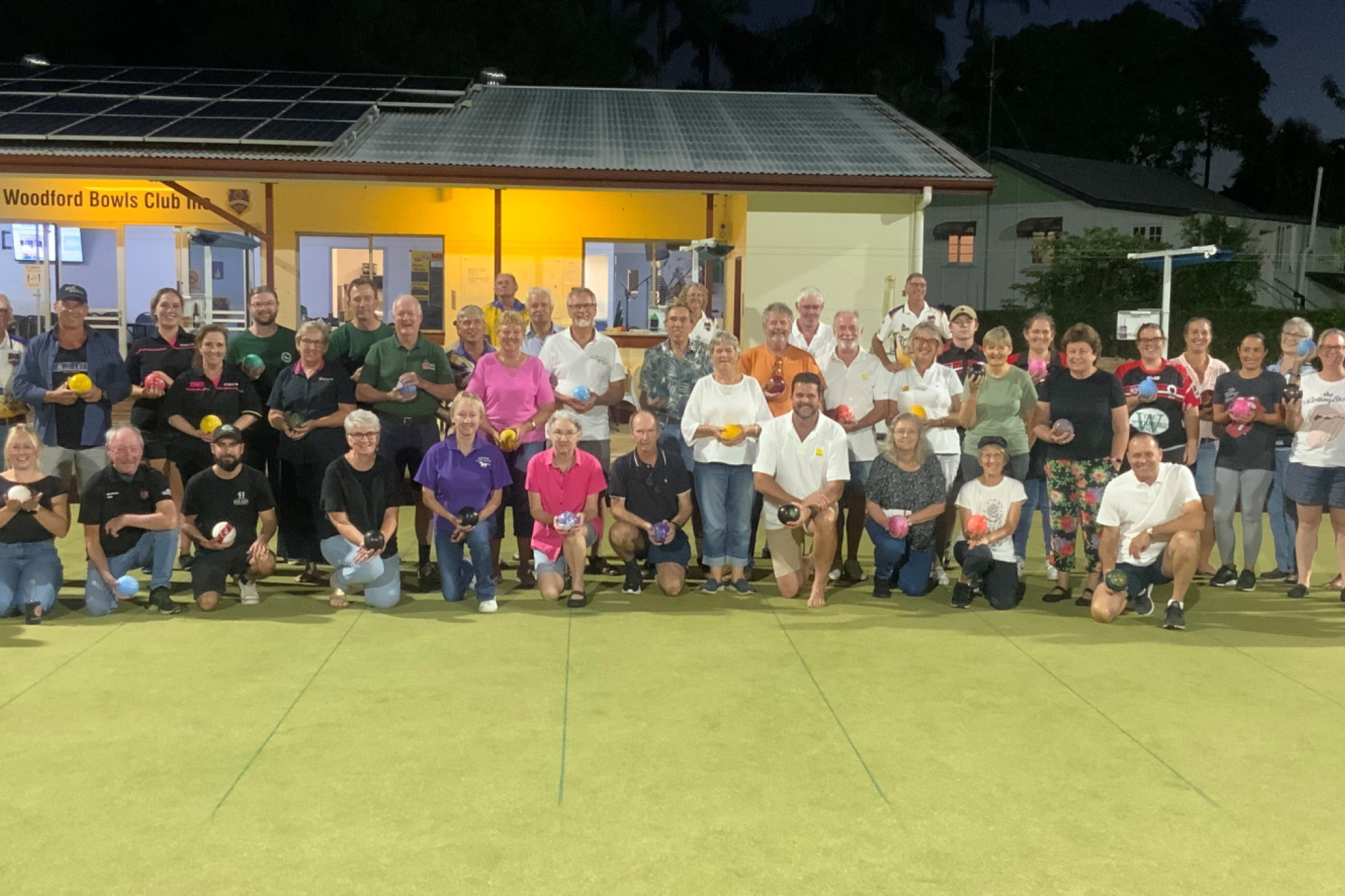 Many businesses and community groups have taken to Tuesday night bowls in Woodford.