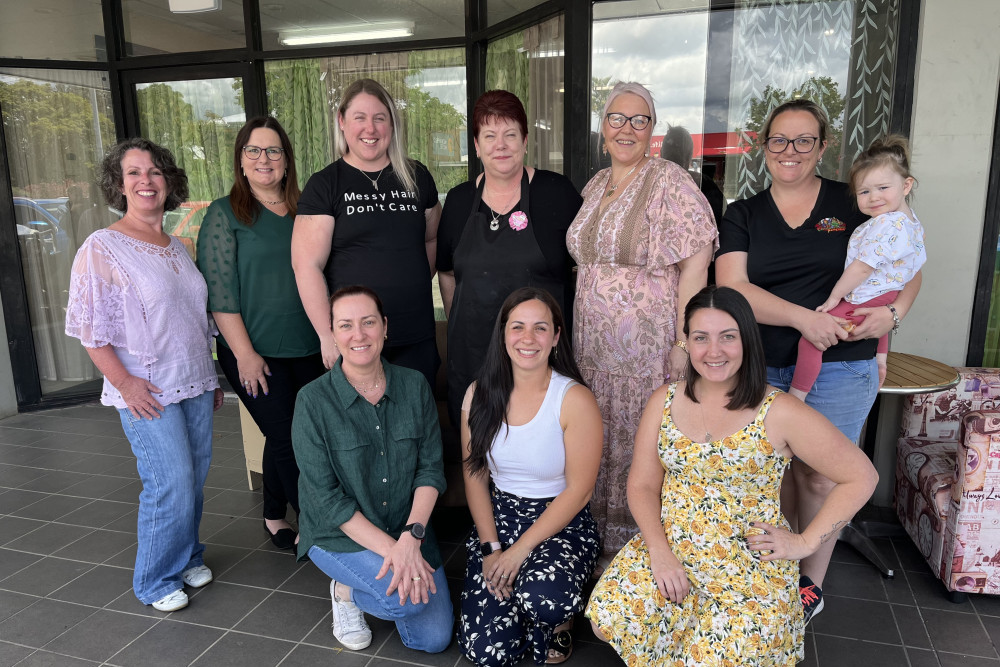 L-R: Robyn, Kath, Amanda, Lisa, Brenda, Kerry, Tania, Sian and Renee enjoyed business talk and coffee at this month’s Morayfield Mums in Business Int. Networking Group event.