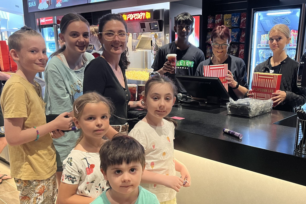 Morayfield families were excited to see the new Limelight Cinemas open just in time for school holidays.