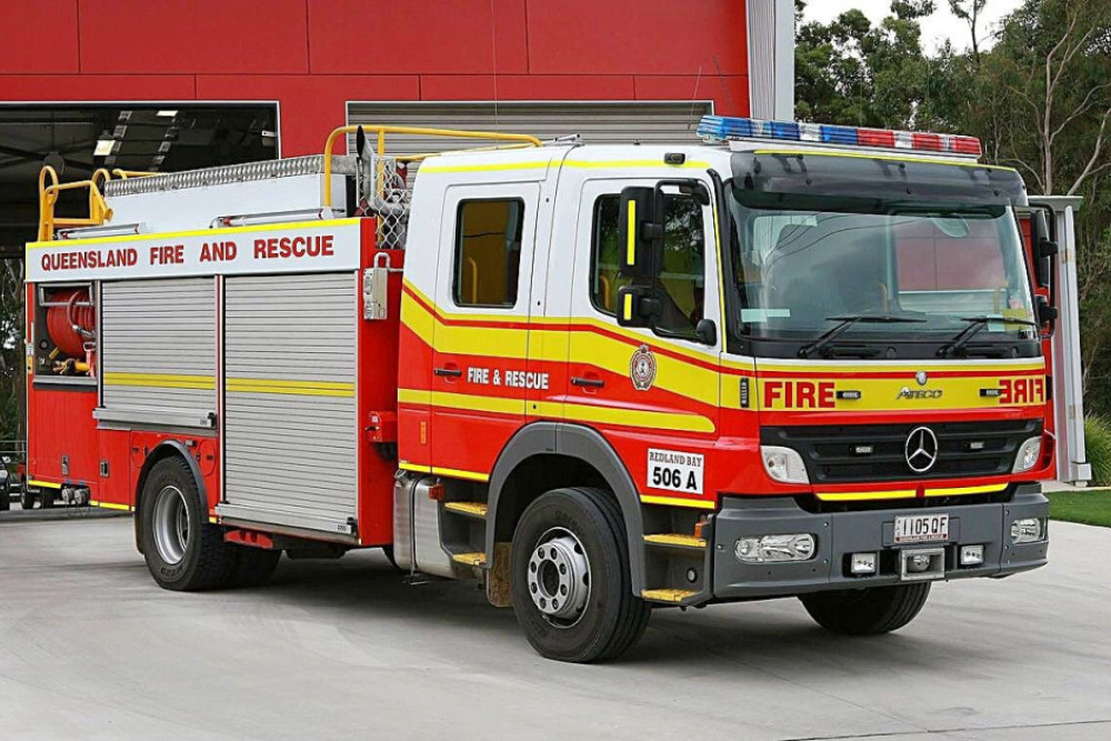 Firefighters were called to a Morayfield Rd property just before 5am this morning