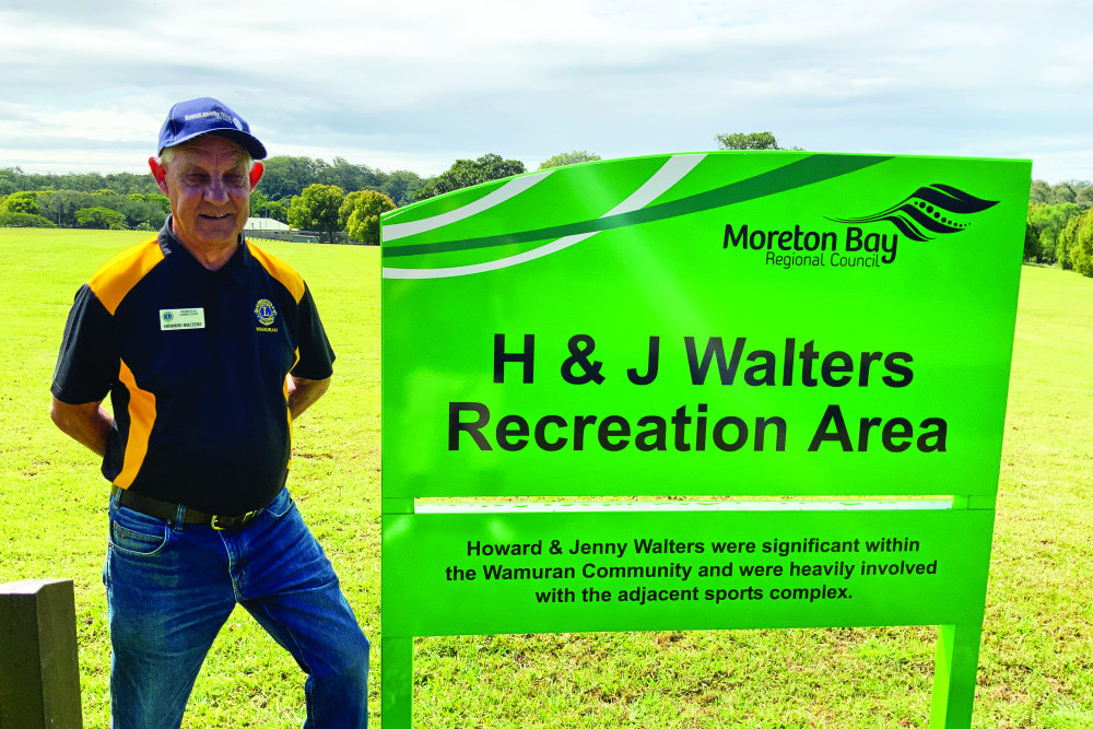 Howard Walters at the Wamuran-based recreation area named after him and his late wife Jenny.