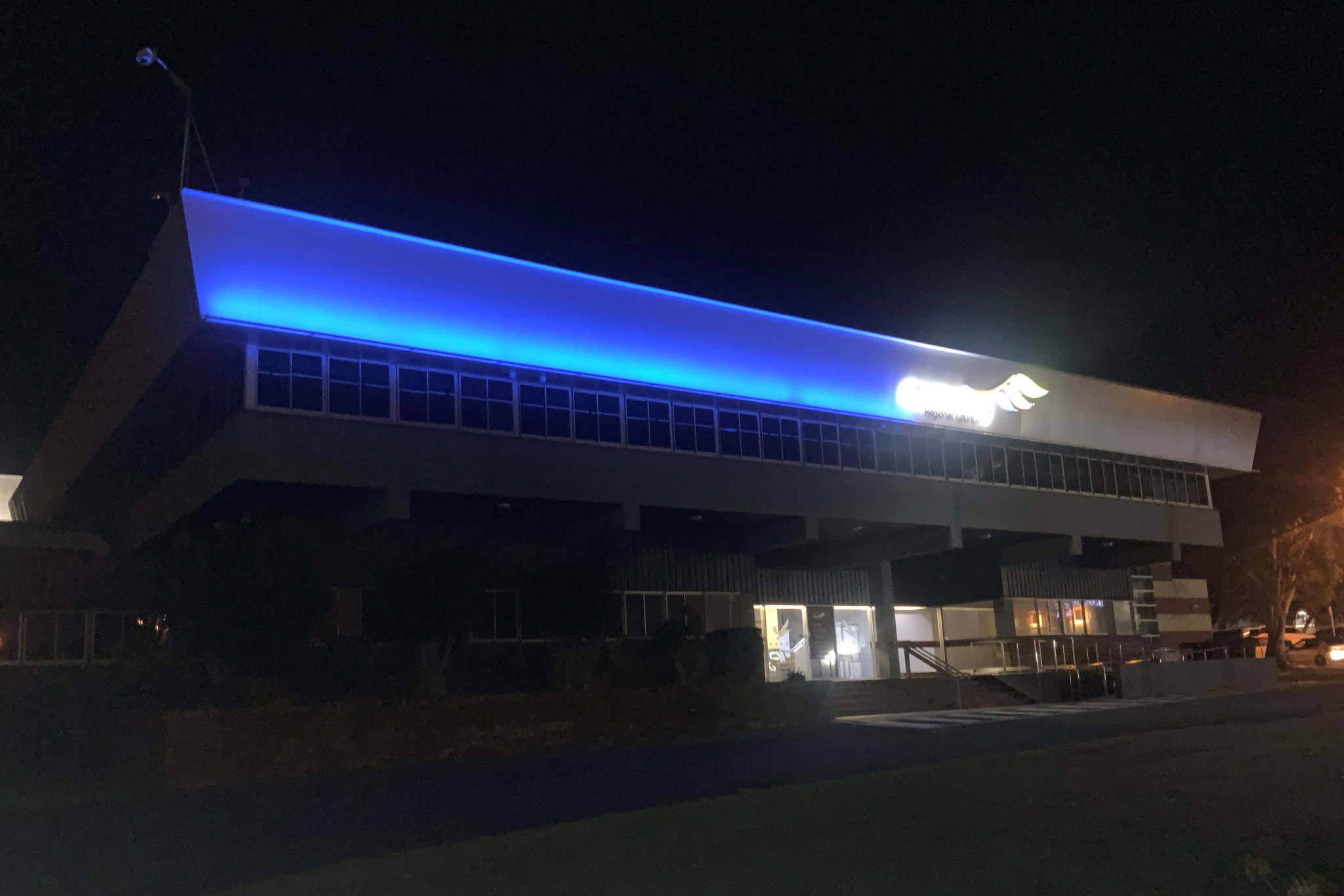 Council buildings turn blue for a worthy cause - feature photo