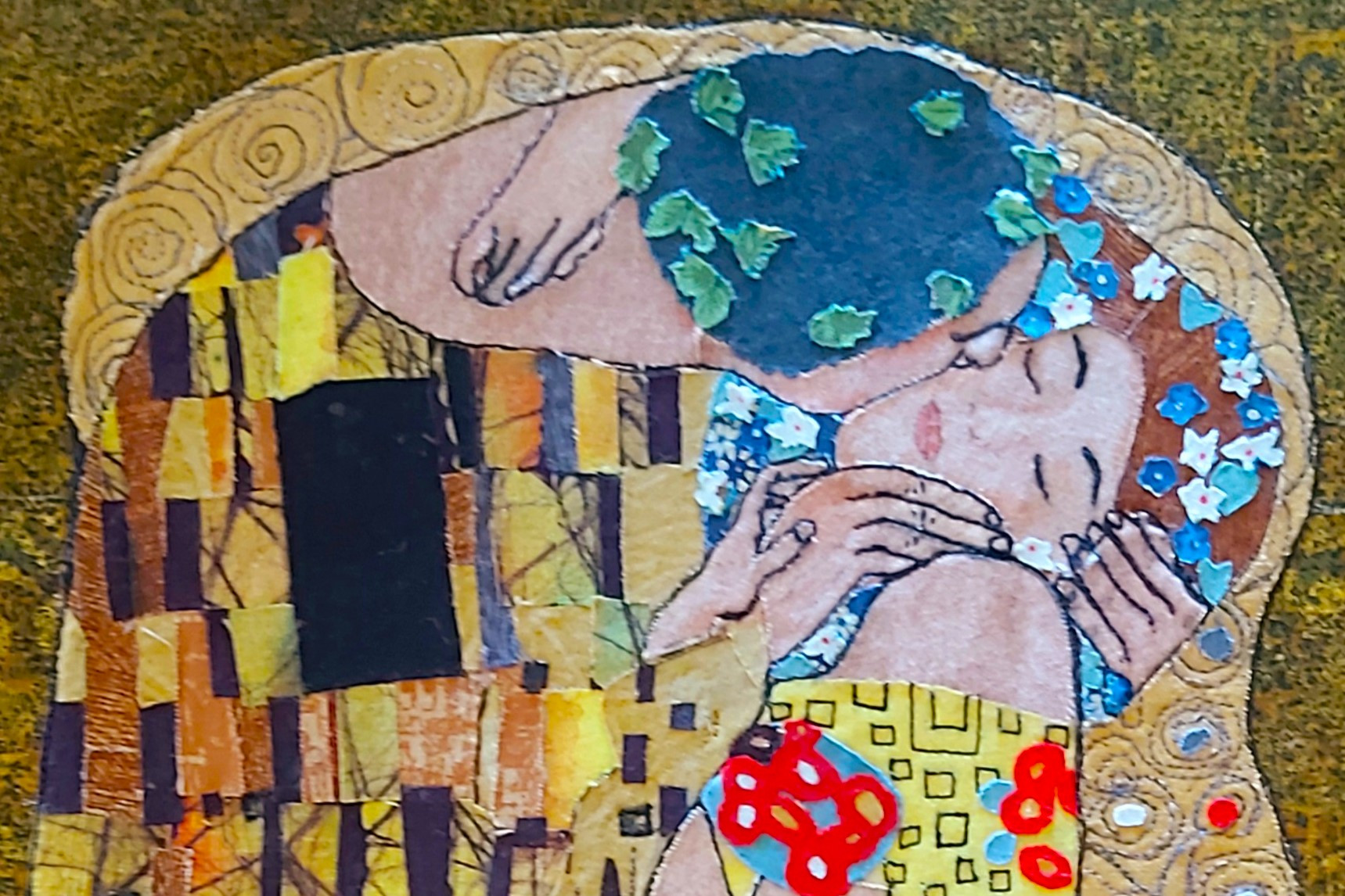 The Kiss by Wendy Houston (Klimt).