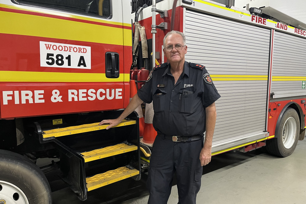 Raymond Williams has been serving with the Woodford Auxiliary Fire Service for over 30 years, however insists that he is “not a local”. Ray also works as a tipper truck driver with Moreton Bay Regional Council.