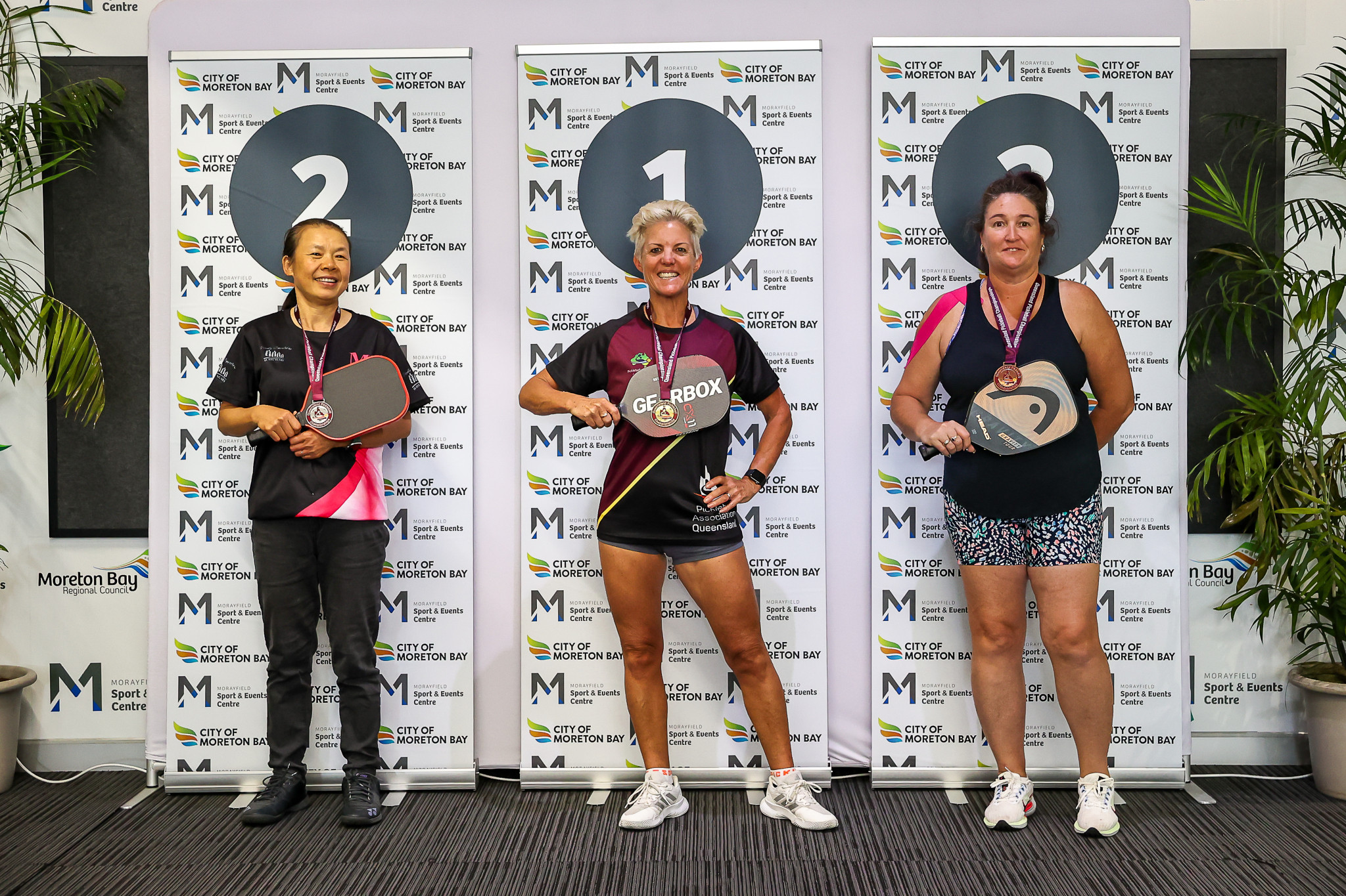 50+ women’s singles 2.99 and under medal winners. Photo credits: Rogue Photography & Media.