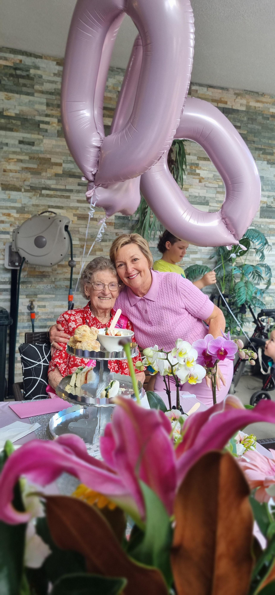 Evelyn and her daughter, Roslyn.