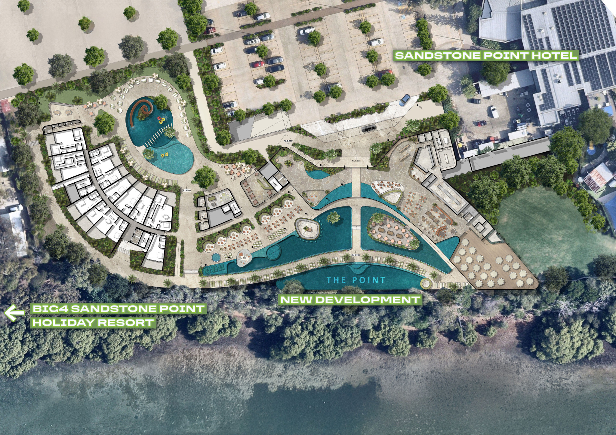 Bird view of proposed Sandstone upgrade.