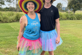 Esther Graves and her son Joshua Harbidge helped to get the Yowie Park Run up and running four years ago.