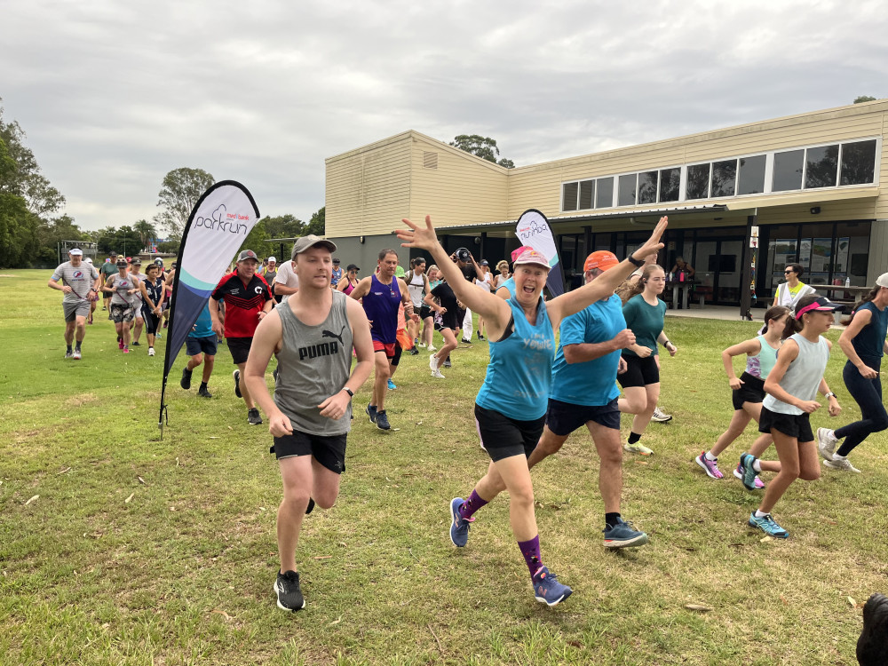 Close to 80 runners joined in on the fun at Yowie Park Run’s fourth birthday celebration.